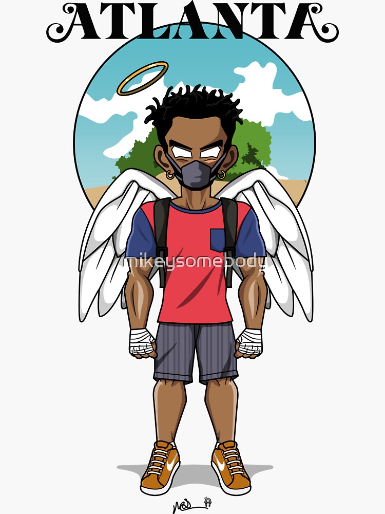 Thumbnail 3 of 3, Sticker, Angelo Cosplay - Earn [Atlanta] designed and sold by mikeysomebody.