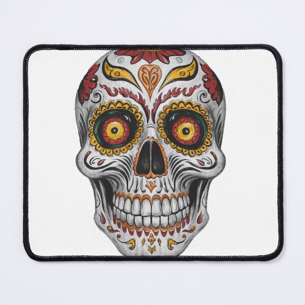 Item preview, Traditional Day of the Dead Skull designed and sold by FatGiantCat.