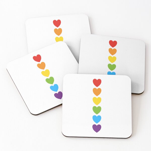 Item preview, Pride rainbow hearts designed and sold by Inspirationmotivation.