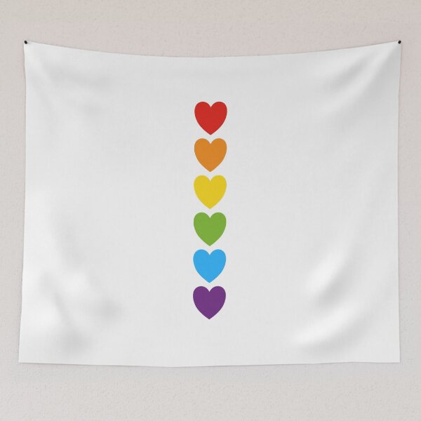 Item preview, Pride rainbow hearts designed and sold by Inspirationmotivation.