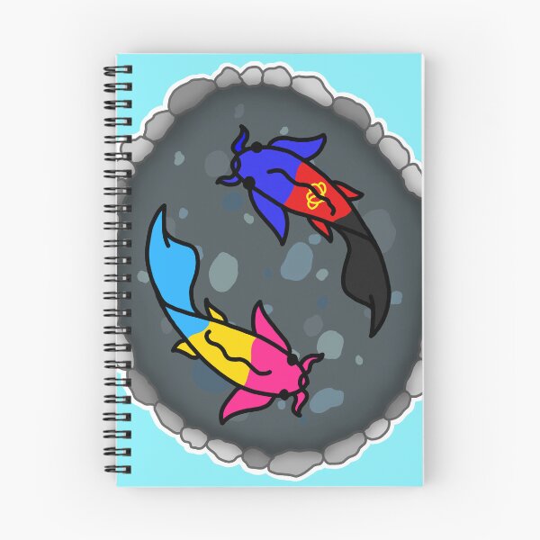 Item preview, Polyamorous and Pan Pride Flag Koi Pond designed and sold by CastleOfDragons.