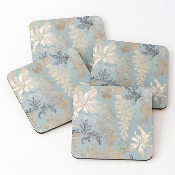Item preview, Exquisite Floral Luxury with Gold and Dark Blue designed and sold by roon-ai.
