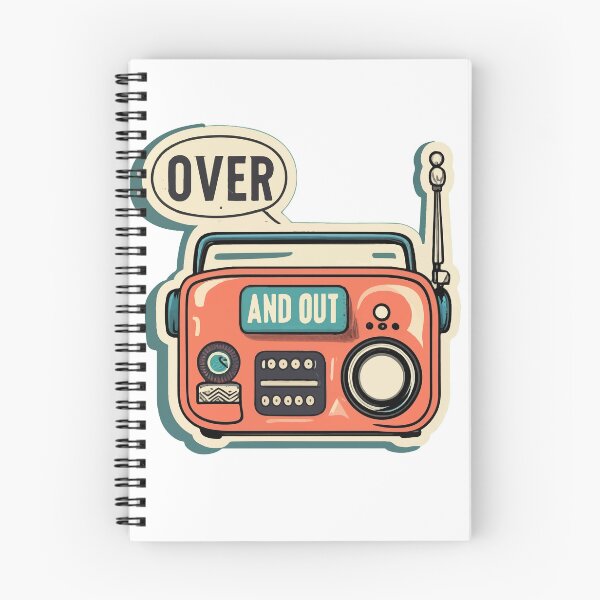 Item preview, Vintage Comic CB Radio 'Over and Out' Design designed and sold by NiftyWrx.