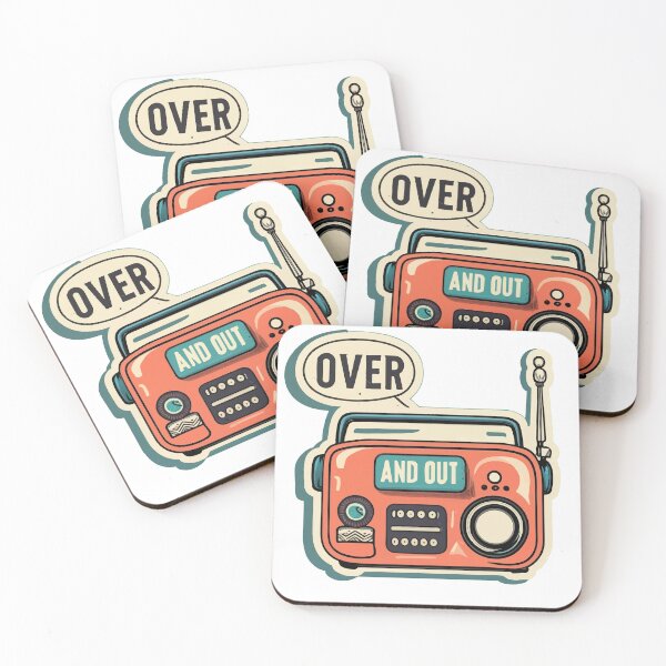 Item preview, Vintage Comic CB Radio 'Over and Out' Design designed and sold by NiftyWrx.