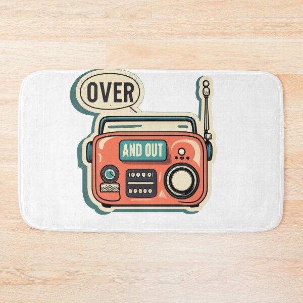 Item preview, Vintage Comic CB Radio 'Over and Out' Design designed and sold by NiftyWrx.