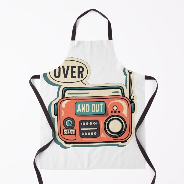 Item preview, Vintage Comic CB Radio 'Over and Out' Design designed and sold by NiftyWrx.