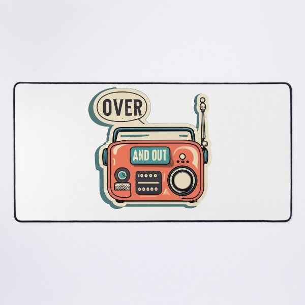 Item preview, Vintage Comic CB Radio 'Over and Out' Design designed and sold by NiftyWrx.