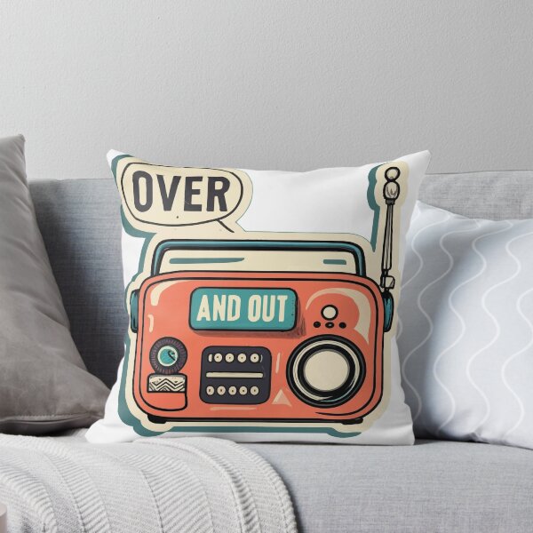 Item preview, Vintage Comic CB Radio 'Over and Out' Design designed and sold by NiftyWrx.