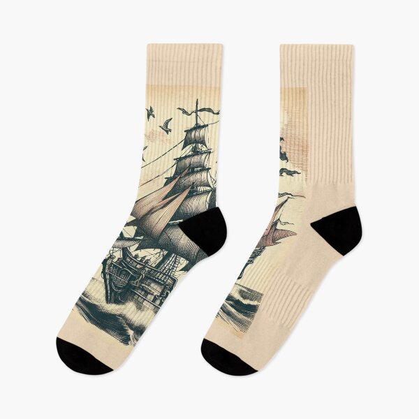 Item preview, Pirate Ship Sailing Sea designed and sold by KTGim.