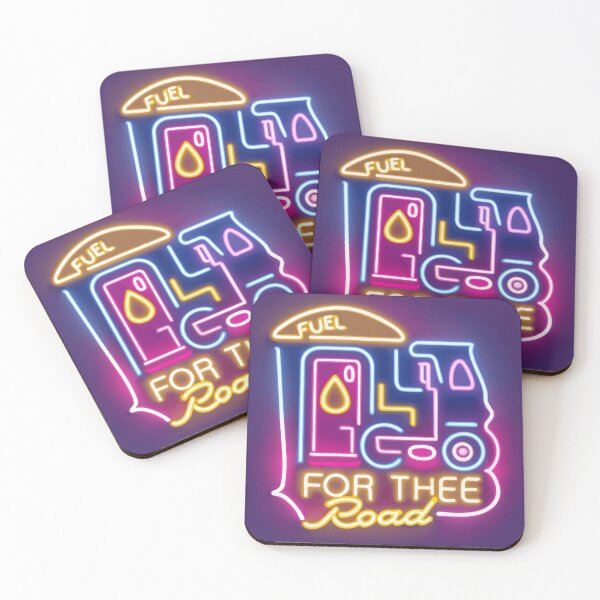 Item preview, Retro Diner Neon Sign - Fuel for the Road designed and sold by NiftyWrx.