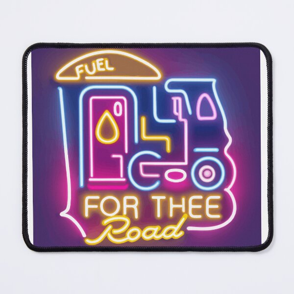 Item preview, Retro Diner Neon Sign - Fuel for the Road designed and sold by NiftyWrx.