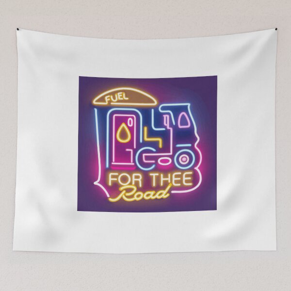 Item preview, Retro Diner Neon Sign - Fuel for the Road designed and sold by NiftyWrx.