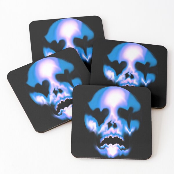 Item preview, Blue - Gothic Wax Skull designed and sold by WigsByViv.