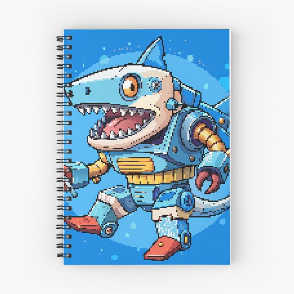 Item preview, Shark Robot Pixel Art: Classic 8-Bit Design designed and sold by Watchara Aekcheen.