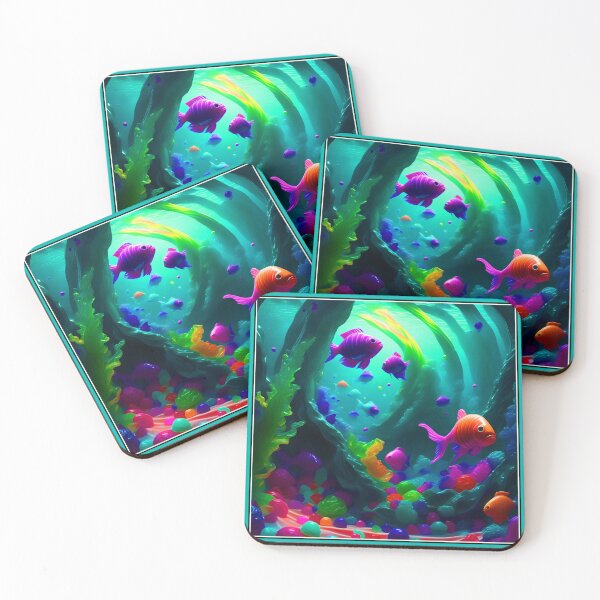Item preview, Turquoise Ocean Candy Wonderland Under the Sea designed and sold by Beachy.