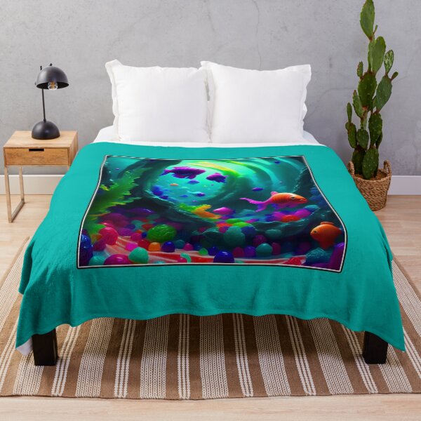 Item preview, Turquoise Ocean Candy Wonderland Under the Sea designed and sold by Beachy.
