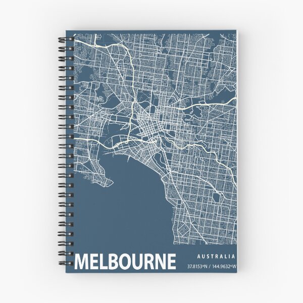 Item preview, Melbourne Blueprint City Map designed and sold by Peek-Designs.