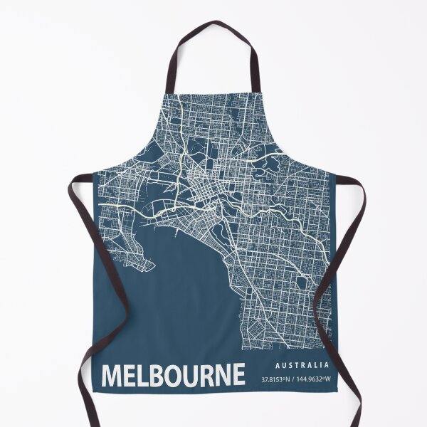Item preview, Melbourne Blueprint City Map designed and sold by Peek-Designs.