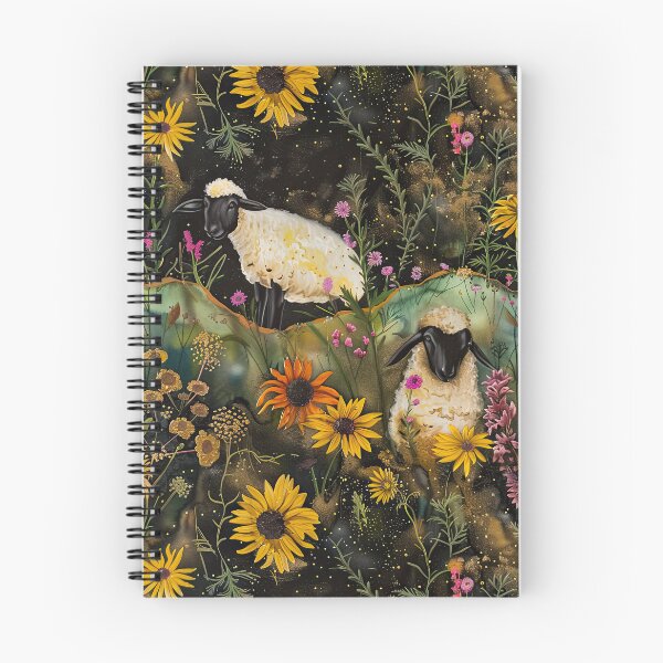 Item preview, Whimsical Suffolk Sheep in Field of New Jersey Native Plants designed and sold by thaneydesign.