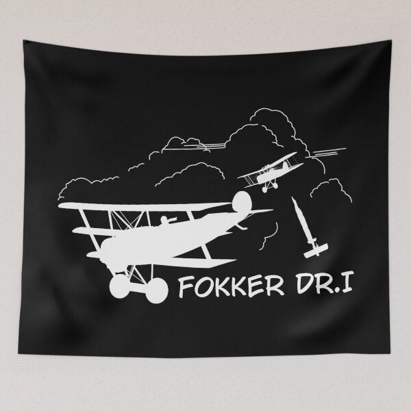 Item preview, Fokker DR1 Triplane Flying Clouds Dogfight Battle Scene designed and sold by MilitaryMart.