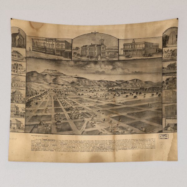 Item preview, San Jacinto, California (1886) designed and sold by allhistory.