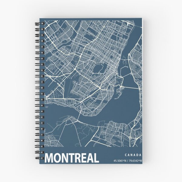 Item preview, Montreal Blueprint City Map designed and sold by Peek-Designs.