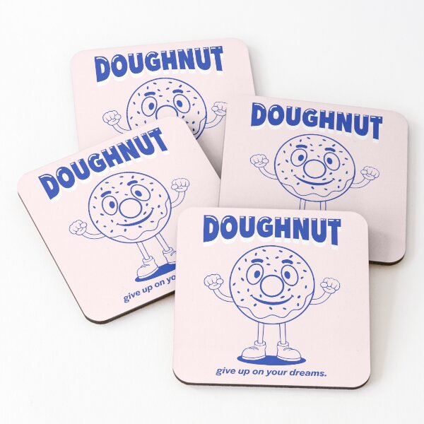 Item preview, Positive Thinking Doughnut blue/white designed and sold by TRNCreative.