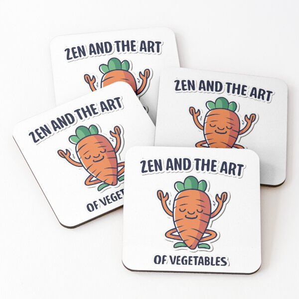 Item preview, Meditating Carrot Comic Style - Zen and the Art of Vegetables designed and sold by NiftyWrx.