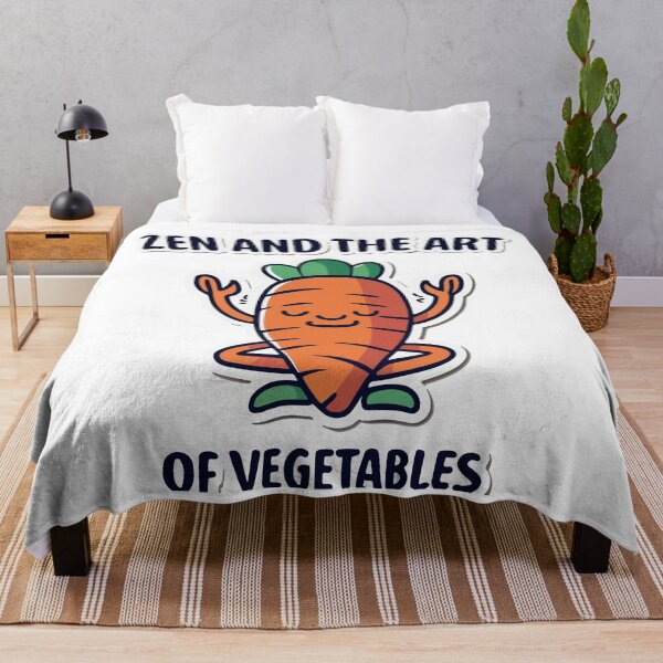 Item preview, Meditating Carrot Comic Style - Zen and the Art of Vegetables designed and sold by NiftyWrx.