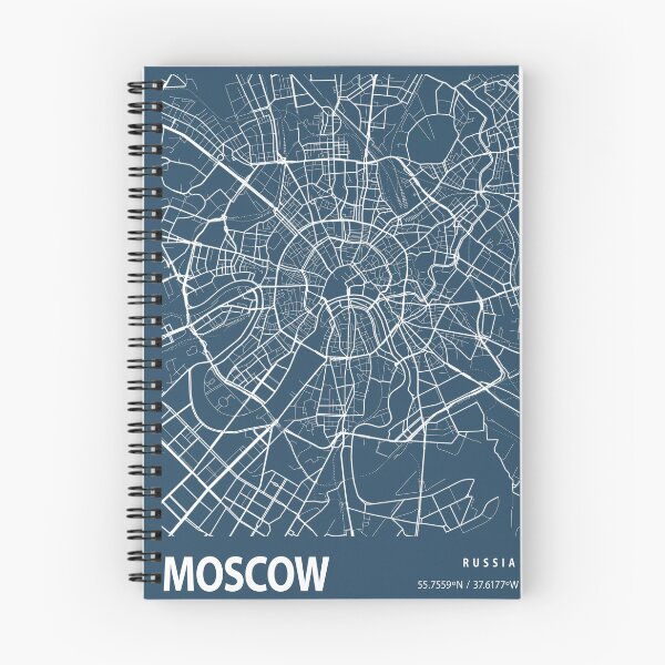 Item preview, Moscow Blueprint City Map designed and sold by Peek-Designs.