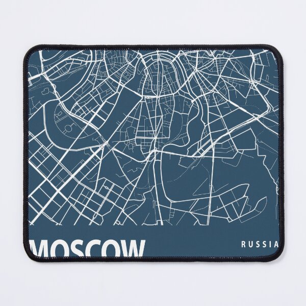 Item preview, Moscow Blueprint City Map designed and sold by Peek-Designs.
