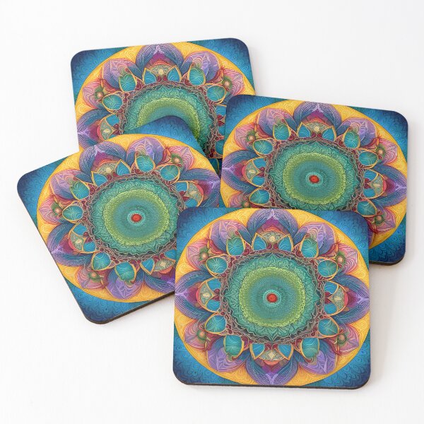 Item preview, Multicolor Indu Mandala designed and sold by MandalasShops.