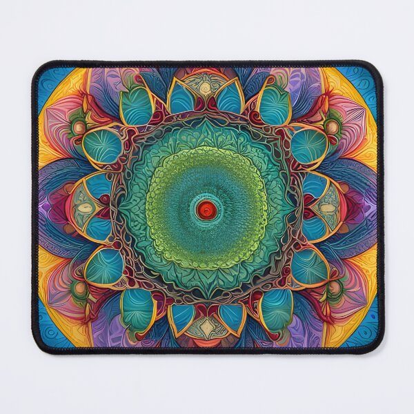 Item preview, Multicolor Indu Mandala designed and sold by MandalasShops.