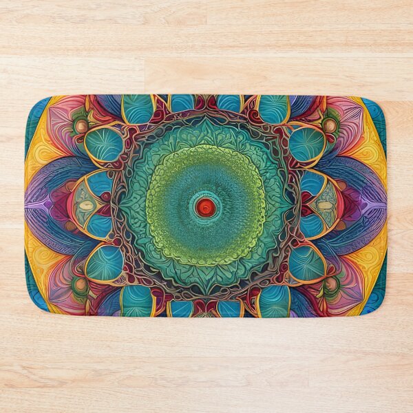 Item preview, Multicolor Indu Mandala designed and sold by MandalasShops.