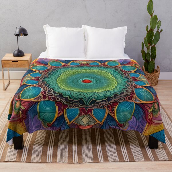 Item preview, Multicolor Indu Mandala designed and sold by MandalasShops.