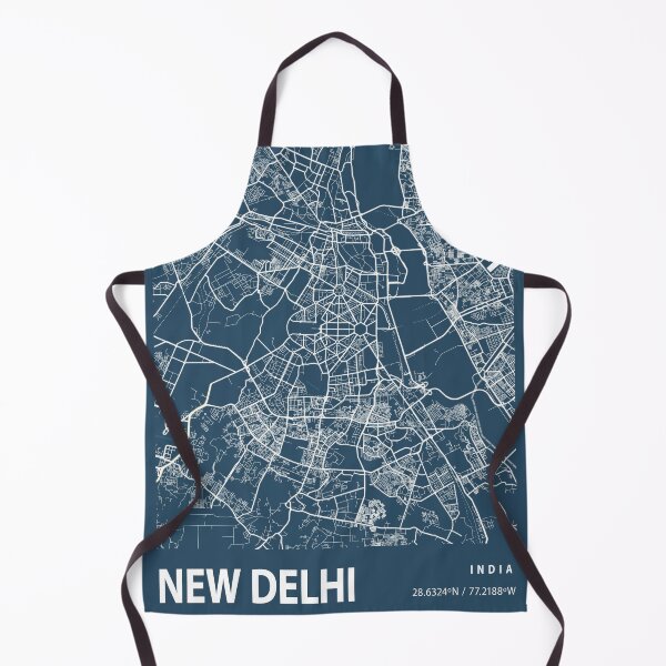 Artikelvorschau, Neu-Delhi - Blaupause der Stadtkarte entworfen und verkauft von Peek-Designs.