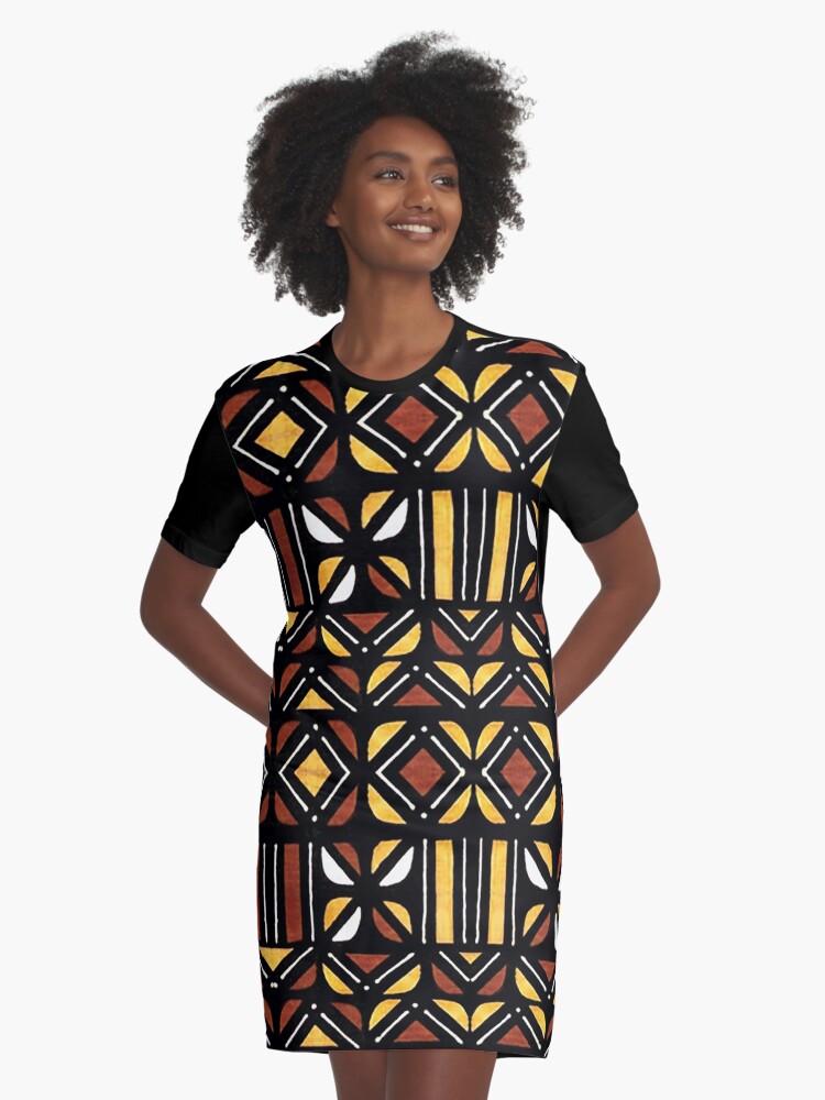 african print t shirt dress