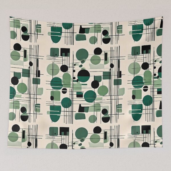Item preview, Bauhaus Green Blobs designed and sold by Zenvo.