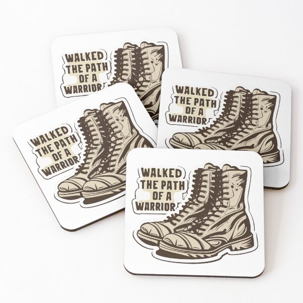 Item preview, Warrior Path Combat Boots - Military Veteran Tribute designed and sold by NiftyWrx.