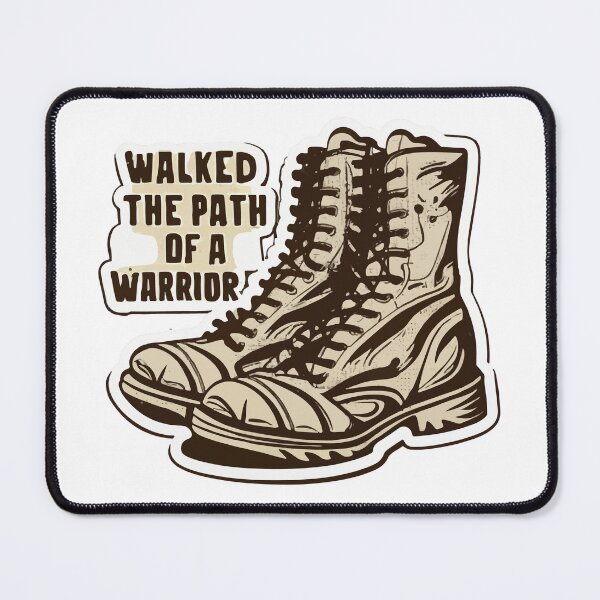 Item preview, Warrior Path Combat Boots - Military Veteran Tribute designed and sold by NiftyWrx.