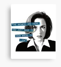 Dana Scully Canvas Print