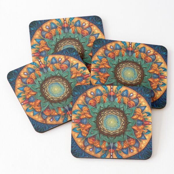 Item preview, Multicolor Indu Mandala designed and sold by MandalasShops.