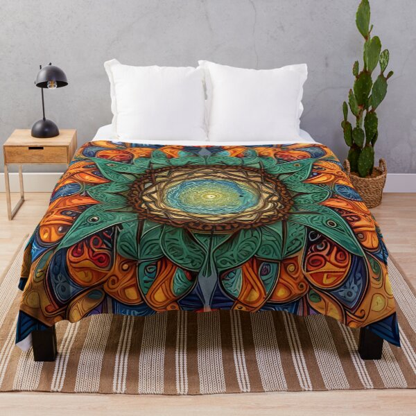 Item preview, Multicolor Indu Mandala designed and sold by MandalasShops.