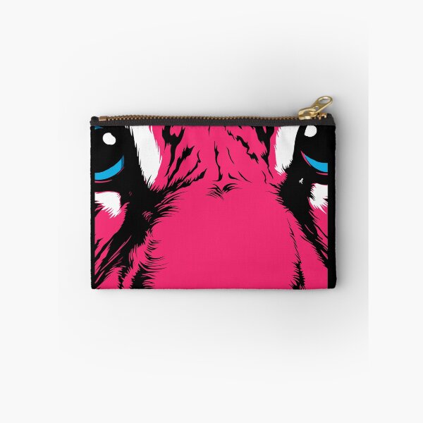 Item preview, Pink tiger closeup blue eyes designed and sold by EmeraldeaArt.