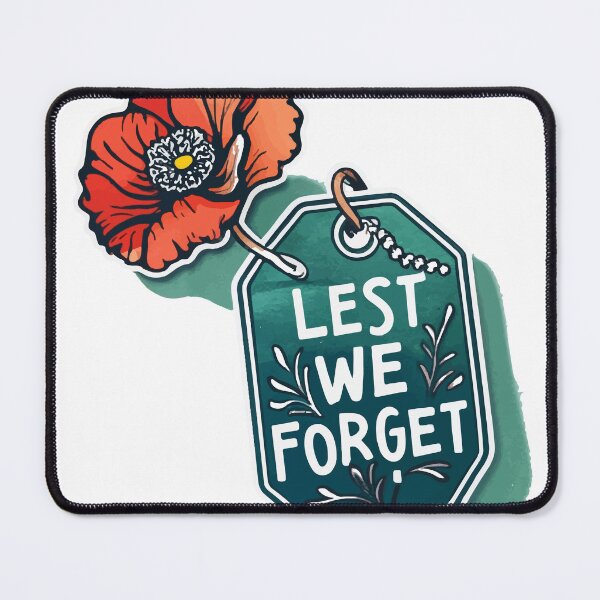 Item preview, Lest We Forget - Remembrance Poppy and Dog Tags designed and sold by NiftyWrx.
