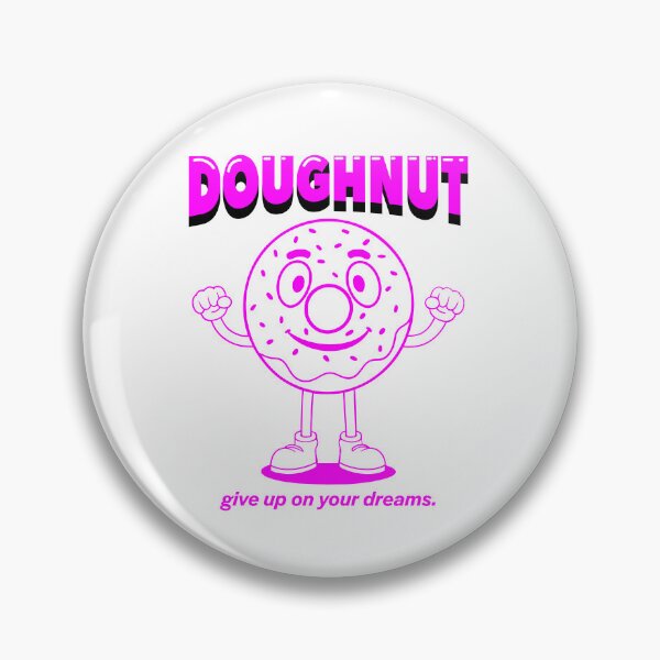 Item preview, Positive Thinking Doughnut magenta/black designed and sold by TRNCreative.
