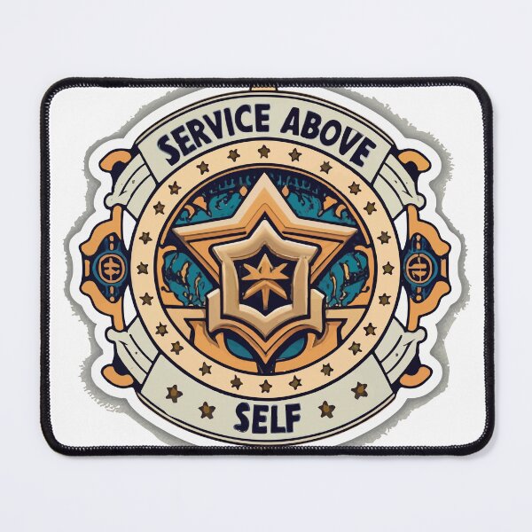 Item preview, Service Above Self - Heraldic Military Medal Design designed and sold by NiftyWrx.