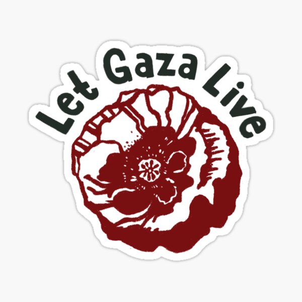 Item preview, poppy print let gaza live designed and sold by vilechanna.