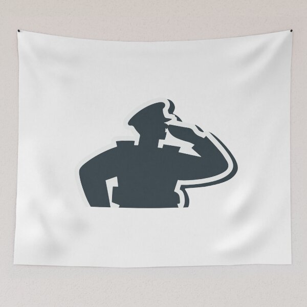 Item preview, Saluting Soldier Silhouette designed and sold by NiftyWrx.