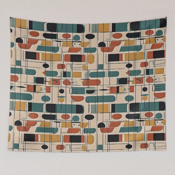 Item preview, Bauhaus Orange and Green designed and sold by Zenvo.